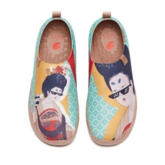 UIN Women's Artistic Slip-On Shoes - Multicolor - Picture 1 of 11